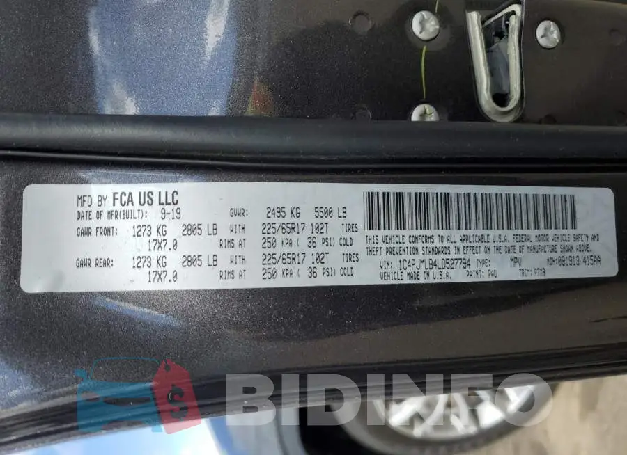 1C4PJMLB4LD527794 Photo# 13