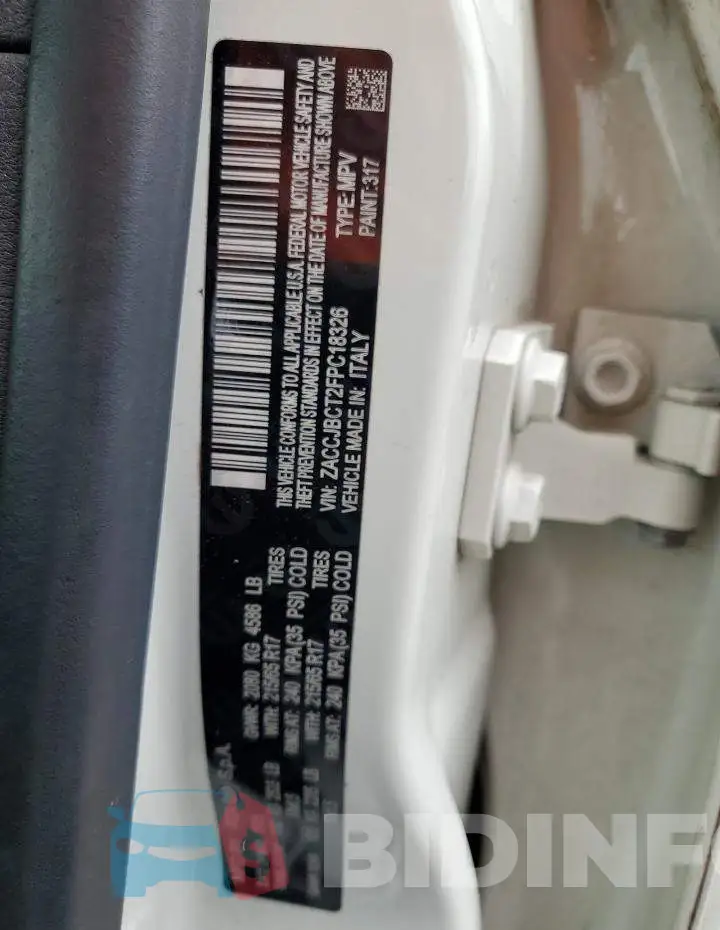 ZACCJBCT2FPC18326 Photo# 12