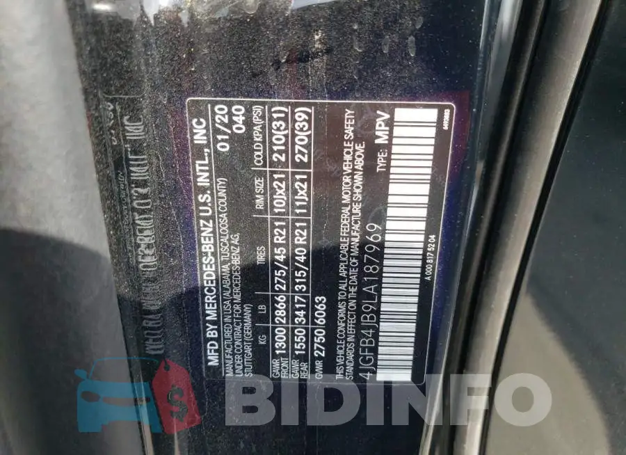 4JGFB4JB9LA187969 Photo# 10