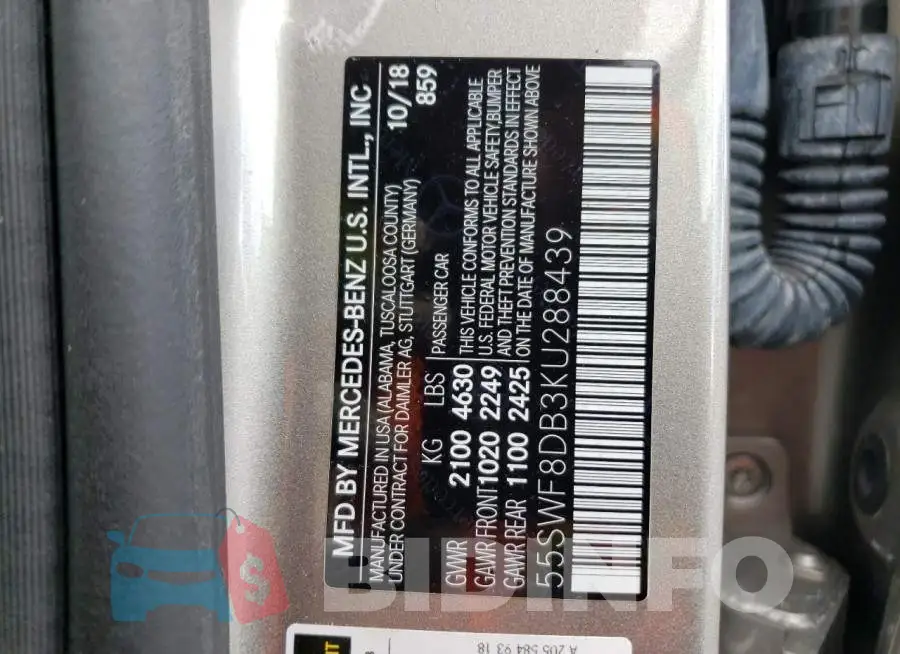 55SWF8DB3KU288439 Photo# 12