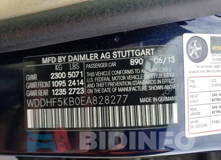 WDDHF5KB0EA828277 Photo# 12