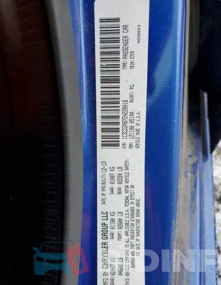 1C3CDZAB7EN228016 Photo# 13
