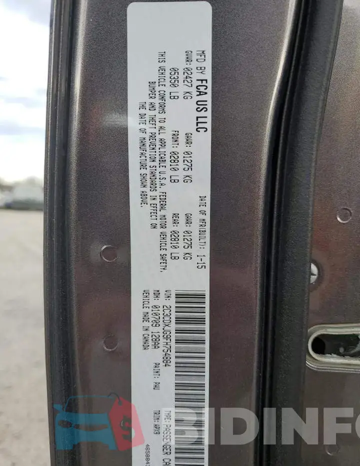 2C3CDXJG9FH754884 Photo# 12