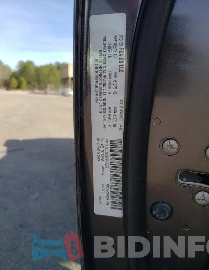 2C3CDZBG8FH775378 Photo# 12