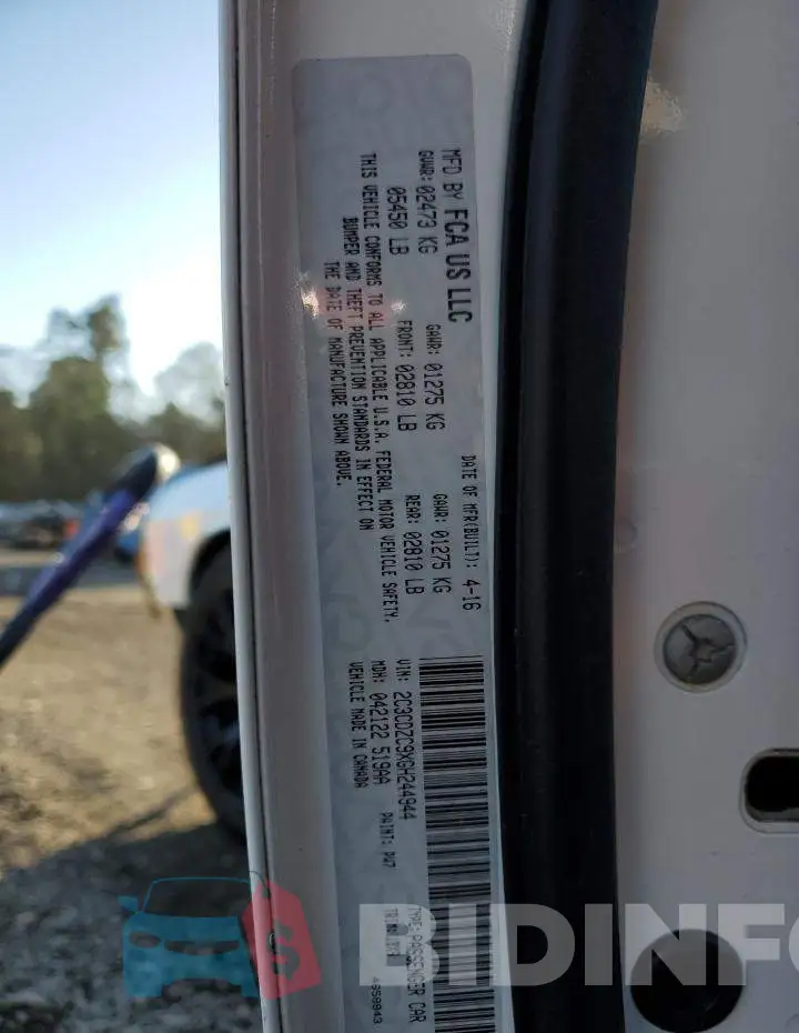 2C3CDZC9XGH244944 Photo# 12