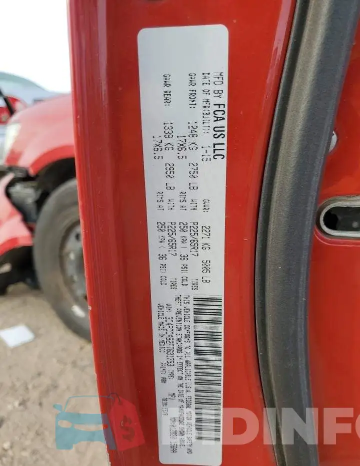 3C4PDCAB2FT631753 Photo# 13