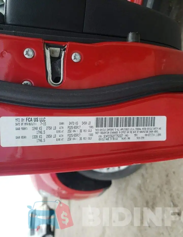 3C4PDCBG2FT752227 Photo# 13