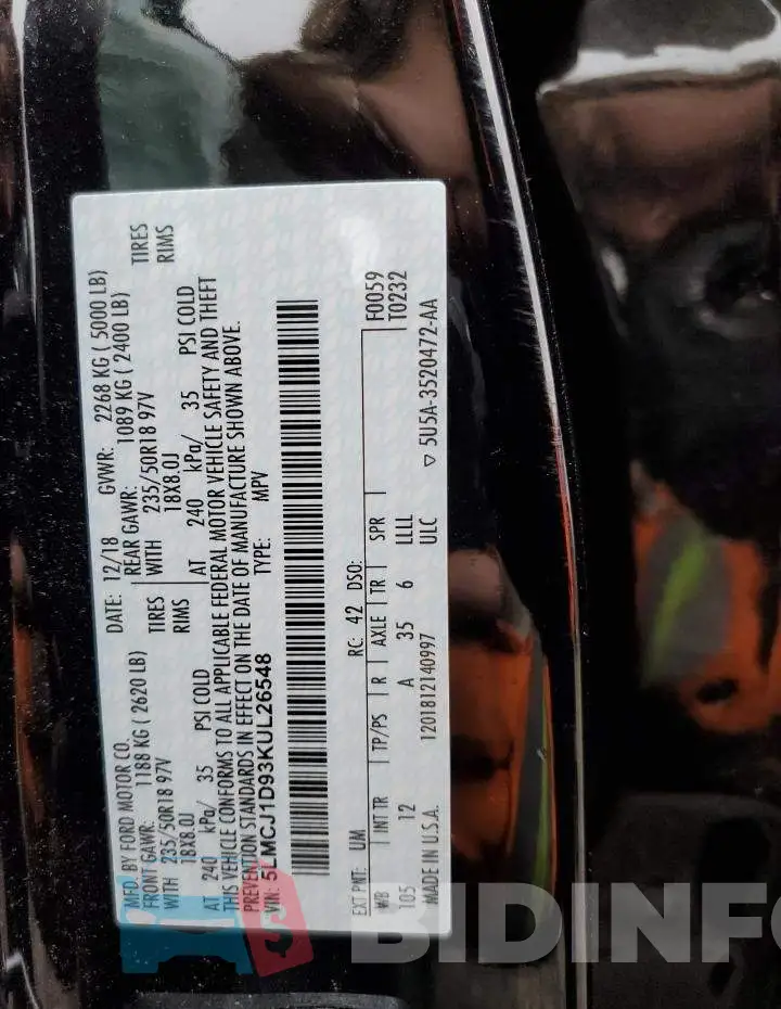 5LMCJ1D93KUL26548 Photo# 13