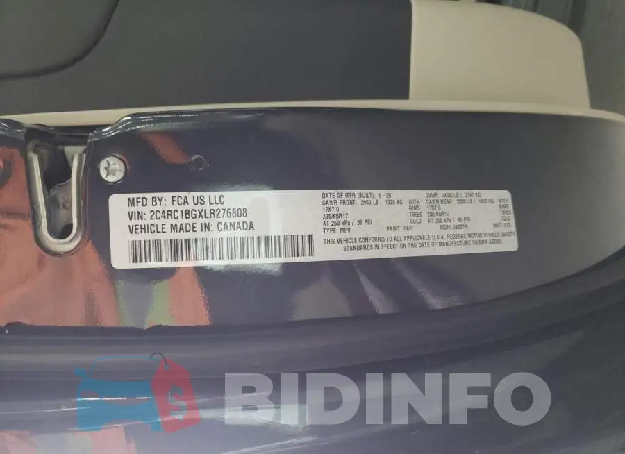 2C4RC1BGXLR276808 Photo# 13