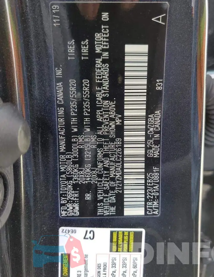 2T2YZMDA0LC226189 Photo# 13