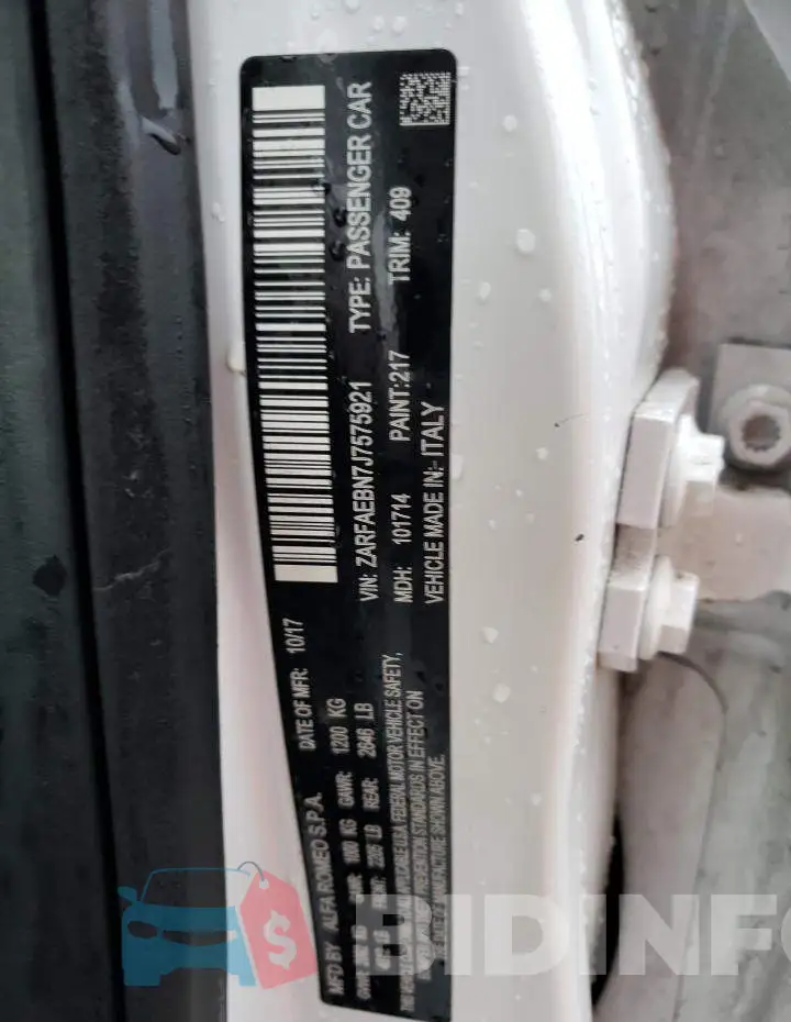 ZARFAEBN7J7575921 Photo# 12