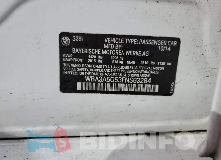 WBA3A5G53FNS83284 Photo# 12