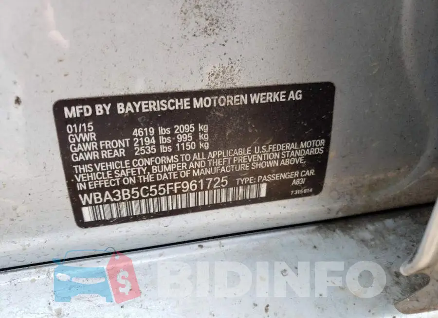 WBA3B5C55FF961725 Photo# 10