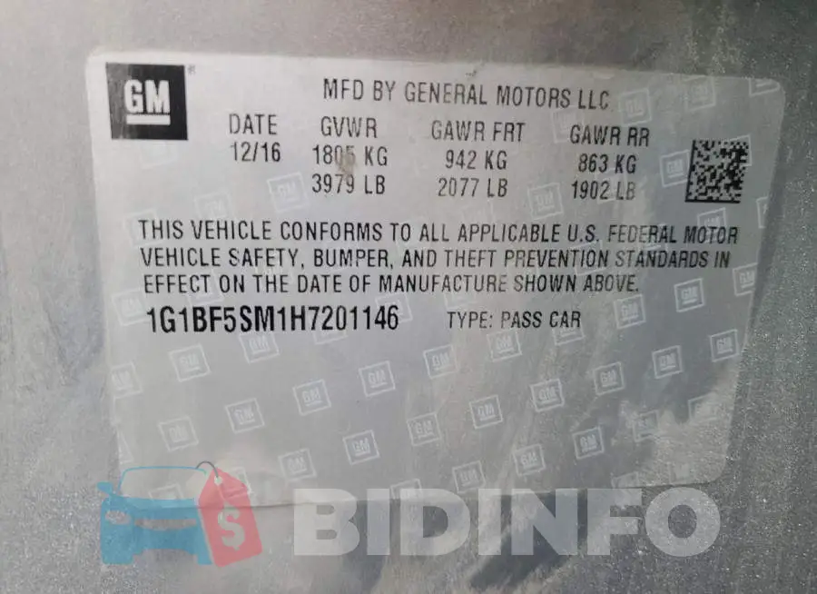 1G1BF5SM1H7201146 Photo# 12