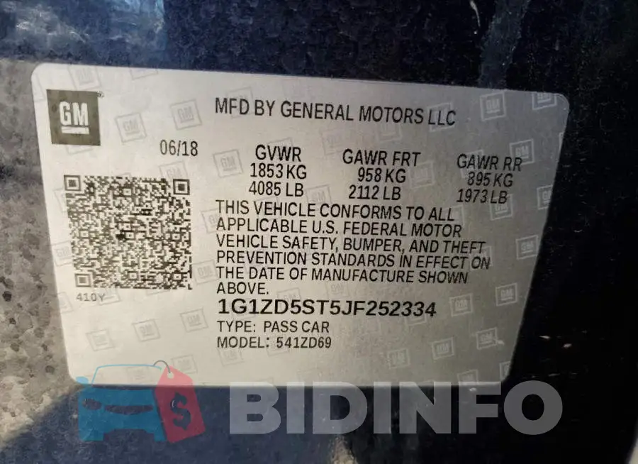 1G1ZD5ST5JF252334 Photo# 12