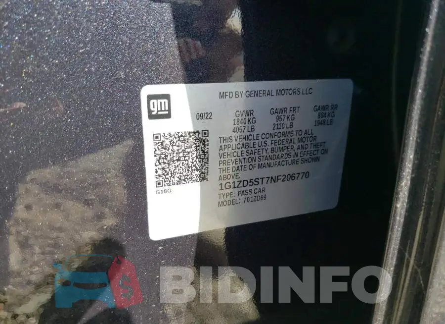 1G1ZD5ST7NF206770 Photo# 10
