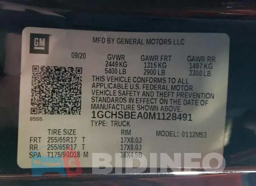 1GCHSBEA0M1128491 Photo# 13