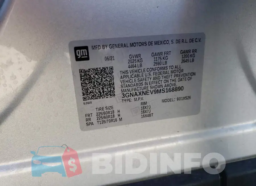 3GNAXNEV9MS168890 Photo# 13