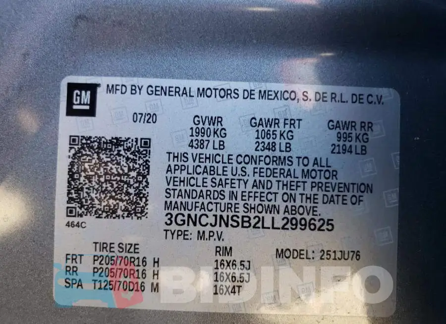 3GNCJNSB2LL299625 Photo# 10