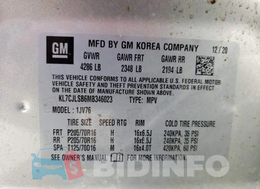 KL7CJLSB6MB346023 Photo# 10