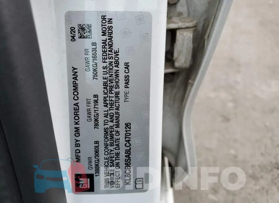 KL8CB6SA8LC470126 Photo# 12