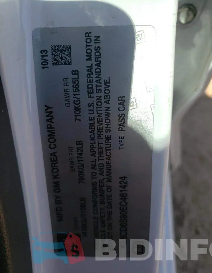KL8CD6S90EC461424 Photo# 12