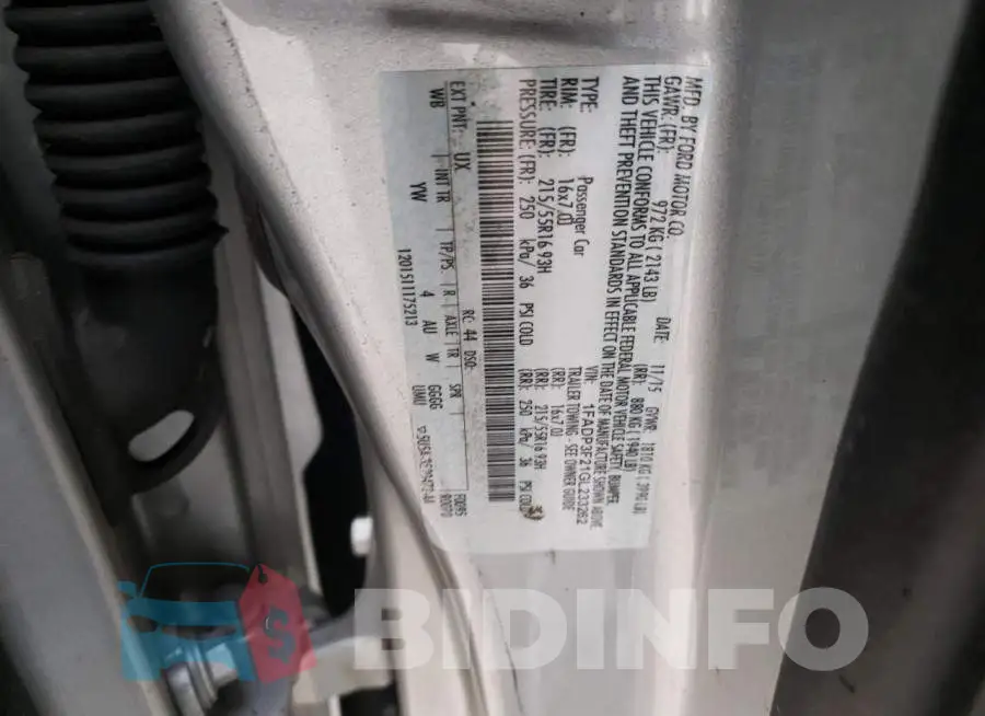 1FADP3F21GL233262 Photo# 12