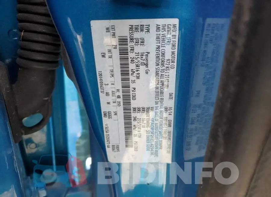 1FADP3F26EL429436 Photo# 12