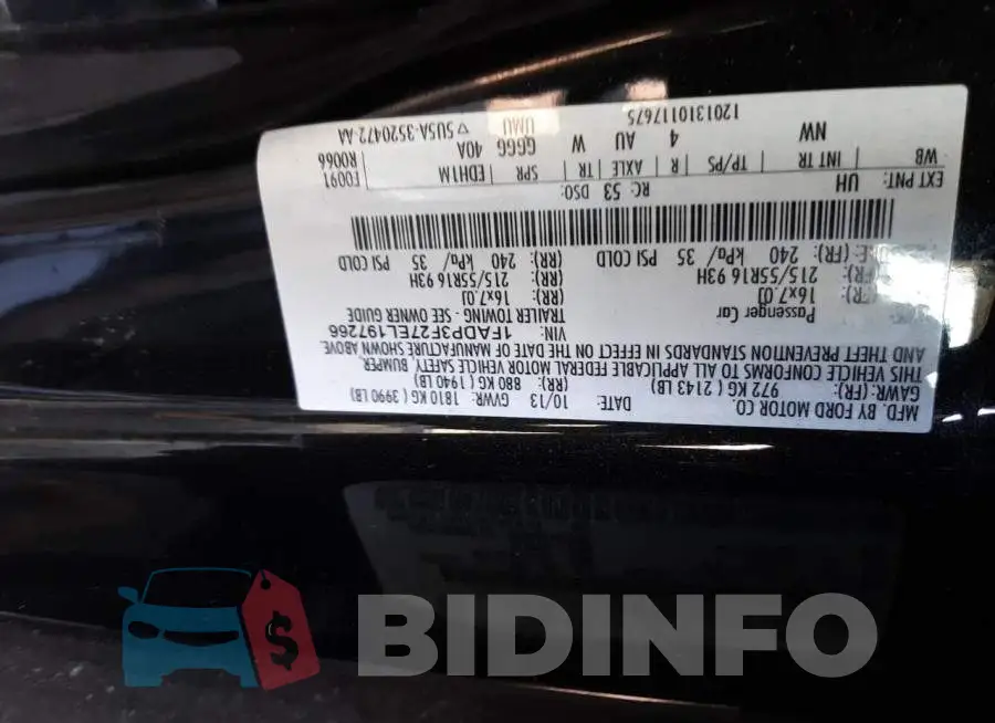 1FADP3F27EL197266 Photo# 12