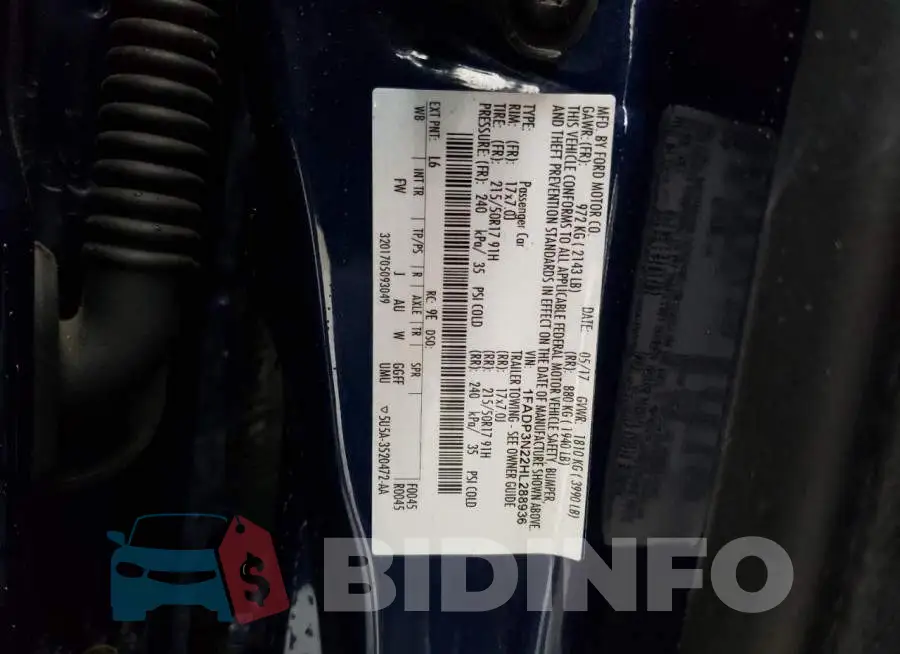 1FADP3N22HL288936 Photo# 12