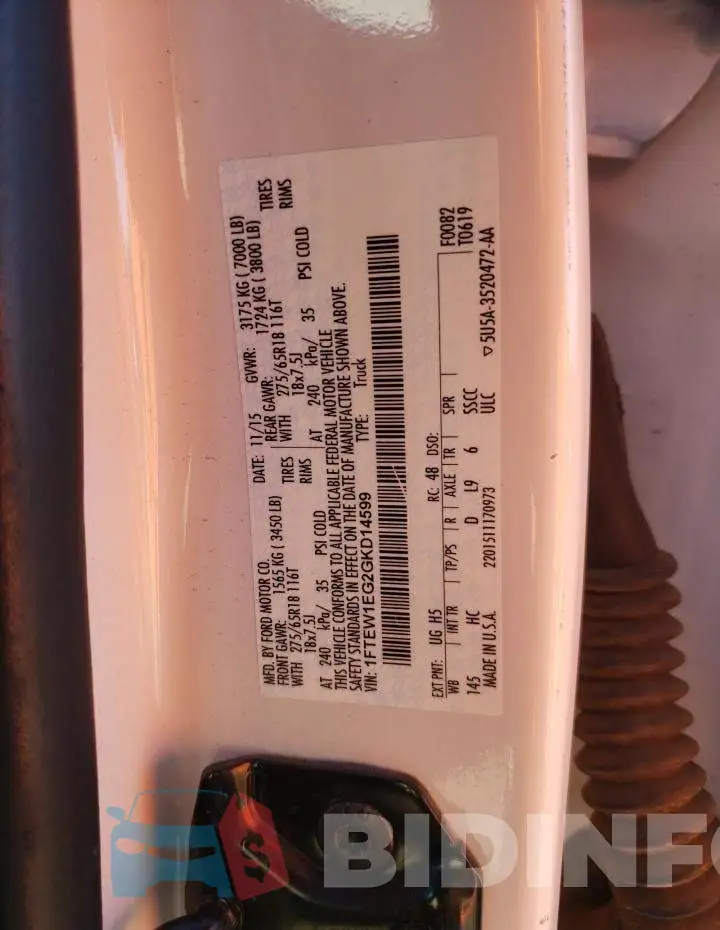 1FTEW1EG2GKD14599 Photo# 13