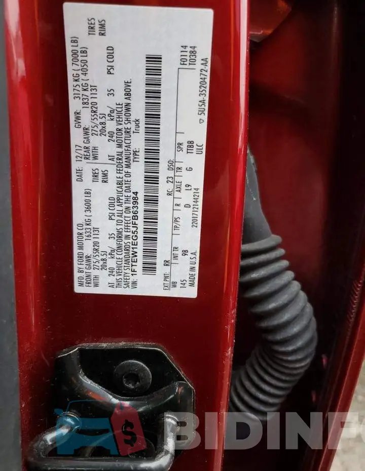 1FTEW1EG5JFB63984 Photo# 12