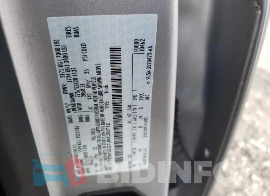 1FTEW1EG7JKC20712 Photo# 12