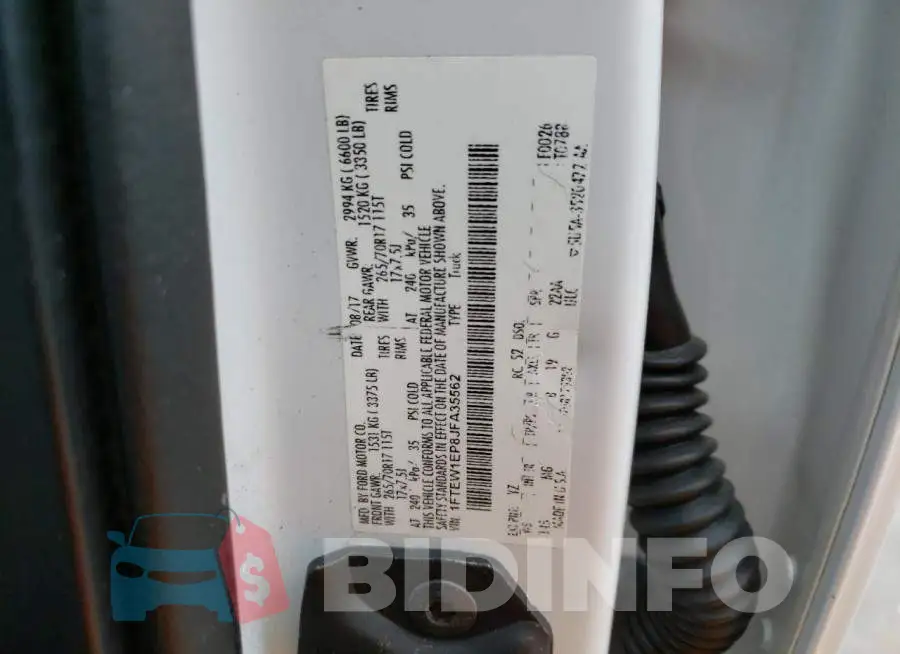 1FTEW1EP8JFA35562 Photo# 13