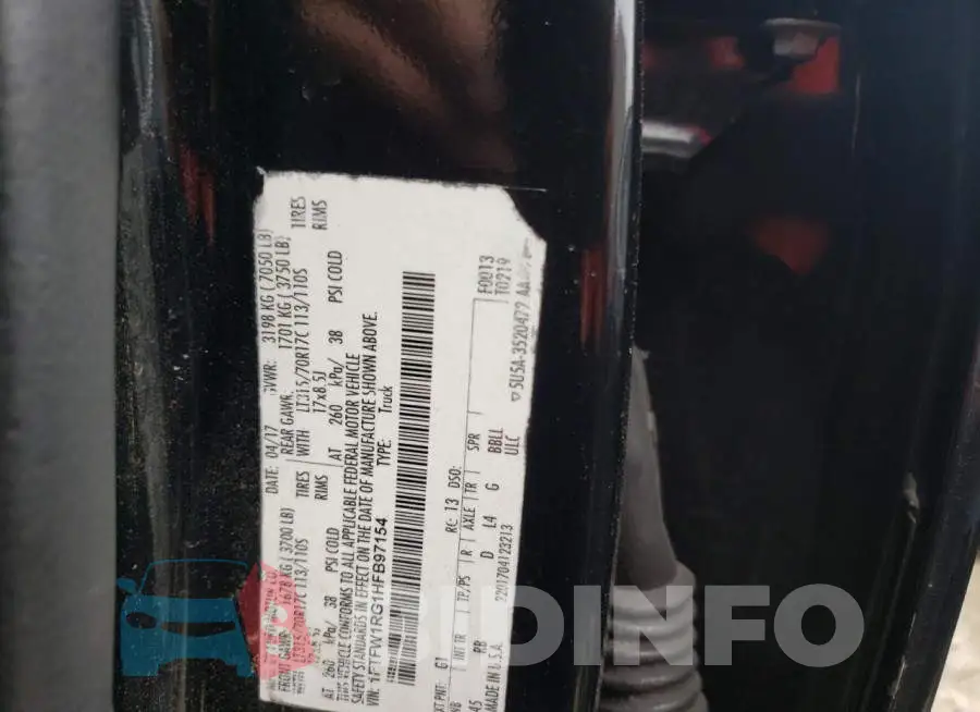 1FTFW1RG1HFB97154 Photo# 12