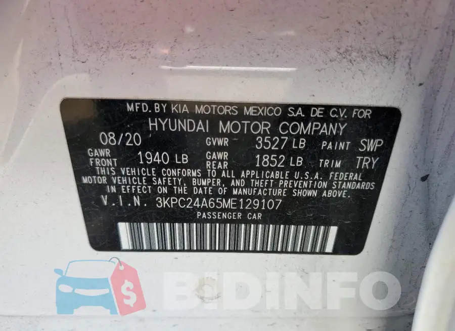 3KPC24A65ME129107 Photo# 12
