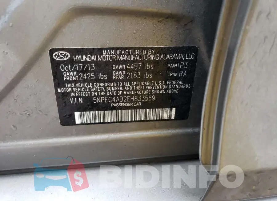 5NPEC4AB2EH833569 Photo# 12