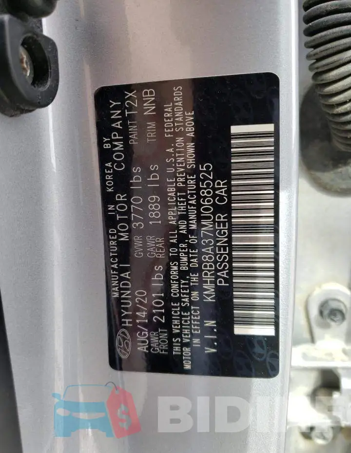 KMHRB8A37MU068525 Photo# 12