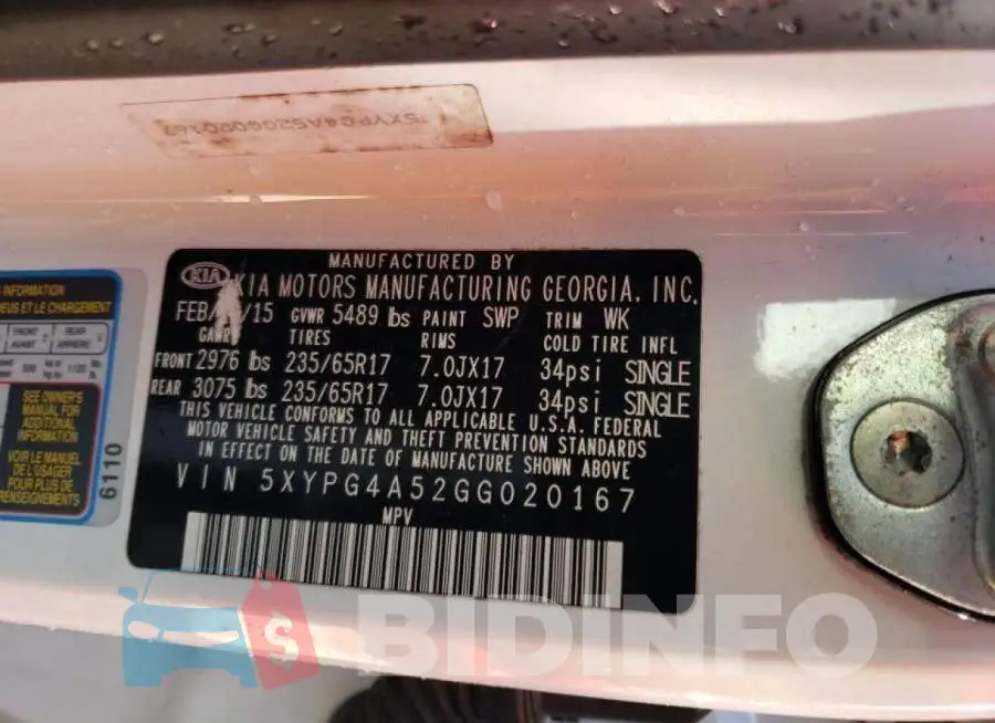 5XYPG4A52GG020167 Photo# 13