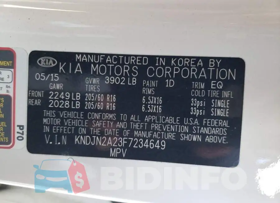 KNDJN2A23F7234649 Photo# 12