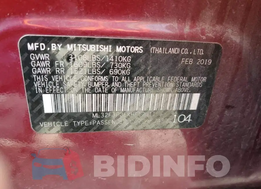 ML32F3FJ5KHF12811 Photo# 12