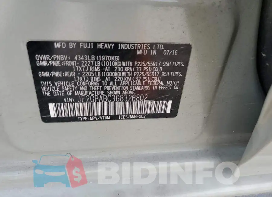 JF2GPABC3G8326802 Photo# 13