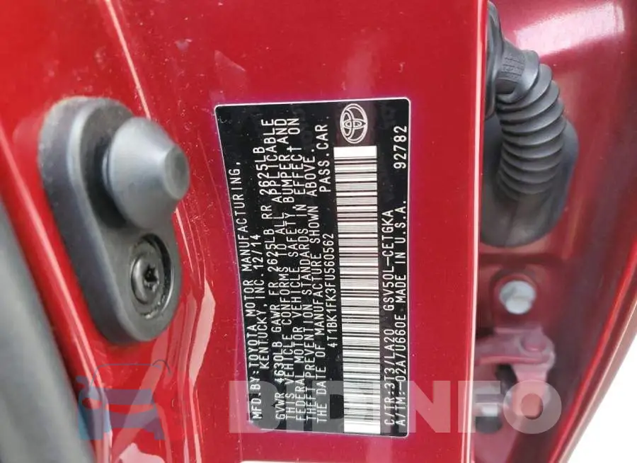 4T1BK1FK3FU560562 Photo# 13