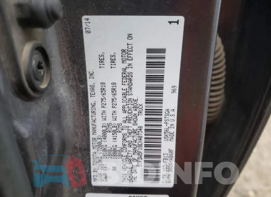 5TFDW5F18EX407348 Photo# 10