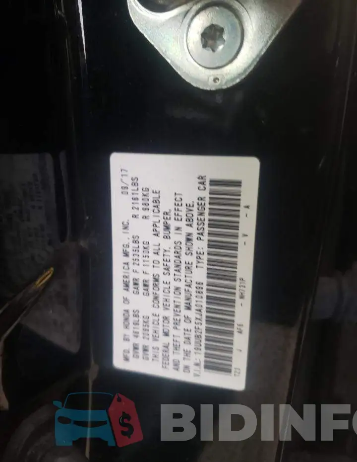 19UUB2F5XJA010896 Photo# 12