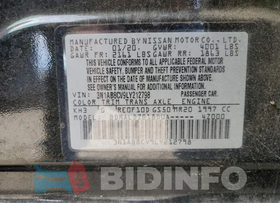 3N1AB8CV9LY212798 Photo# 12