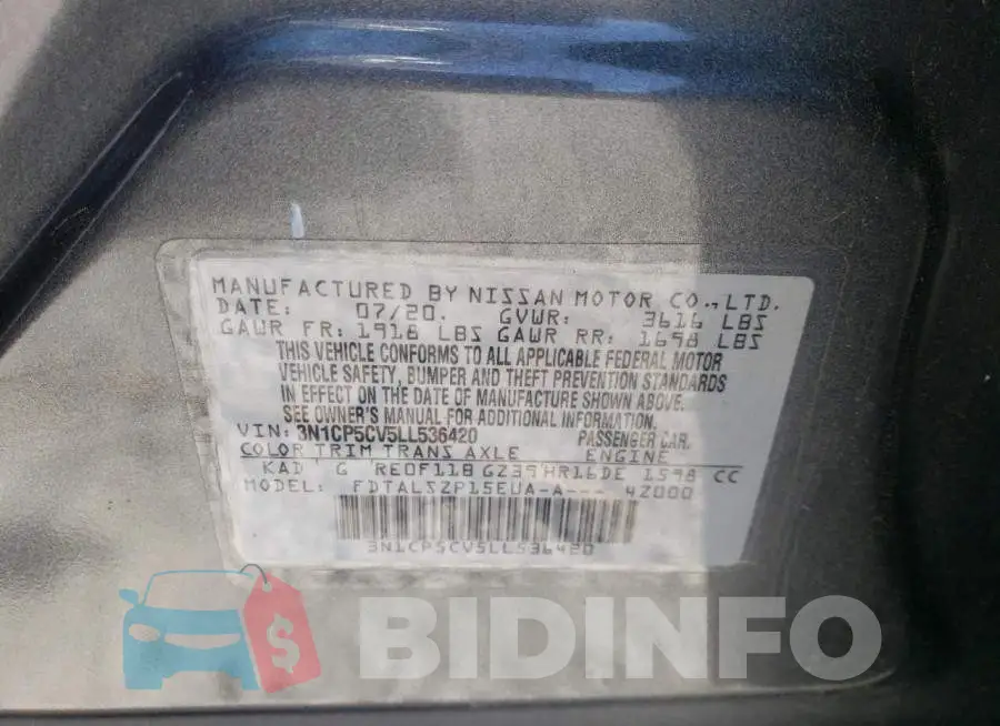 3N1CP5CV5LL536420 Photo# 12