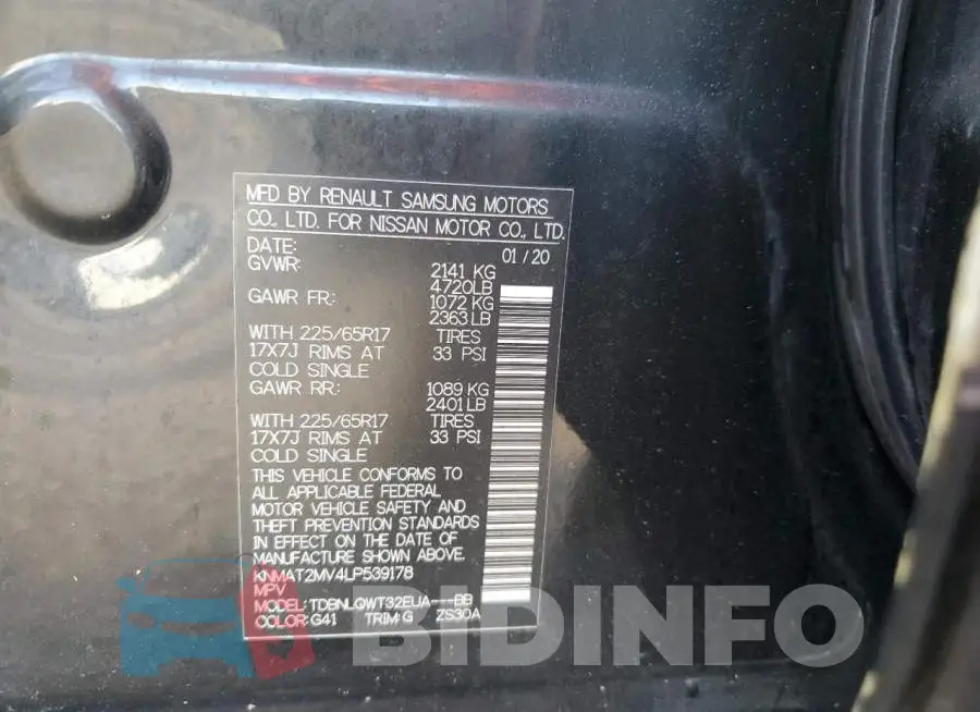 KNMAT2MV4LP539178 Photo# 10