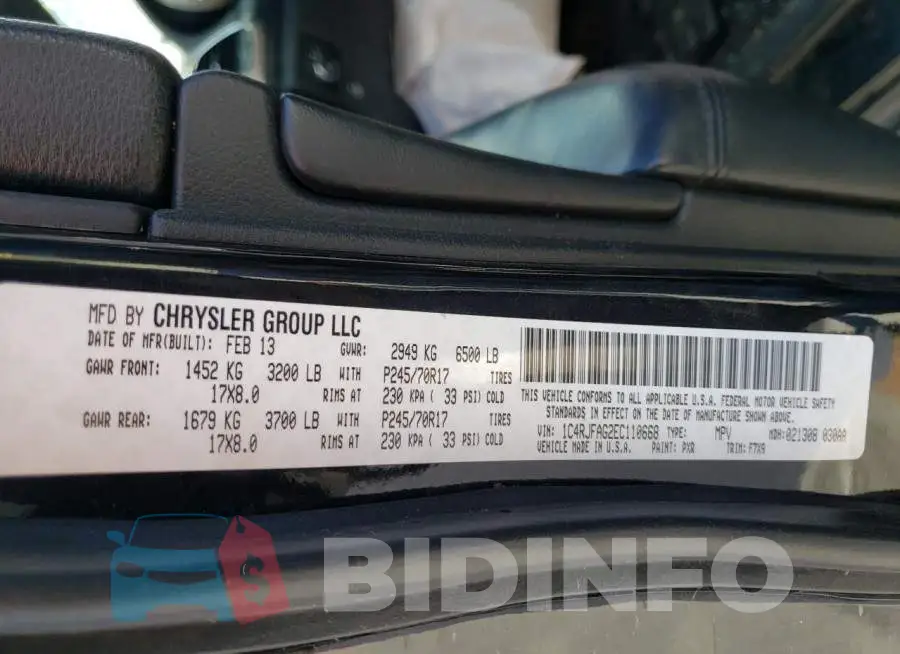 1C4RJFAG2EC110668 Photo# 10