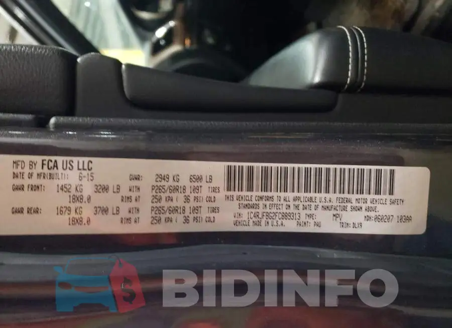 1C4RJFBG2FC889313 Photo# 12